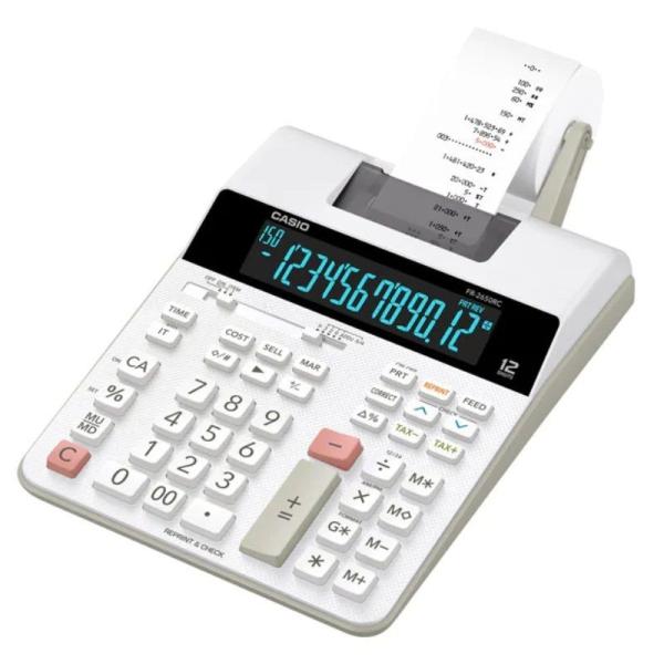 Calculadora con Impresora Casio FR-2650RC/ Blanca