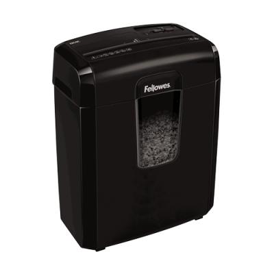 Destructora Fellowes 8MC/ Microcorte de 3 x 10mm/ Negra