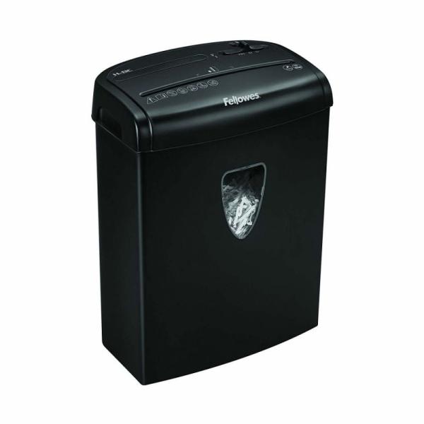 DESTRUCTORA FELLOWES H-8C - HASTA 8 HOJAS - CORTE EN PARTÍCULAS 4X35MM - DESTRUYE GRAPAS/TARJETAS DE CREDITO/CLIPS - BLOQUEO SEG