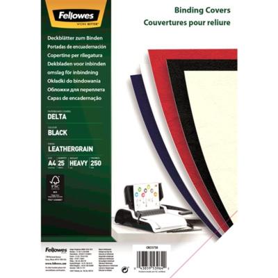 Portadas de Cuero Fellowes 5373802/ A4/ 250g/ 25 unidades/