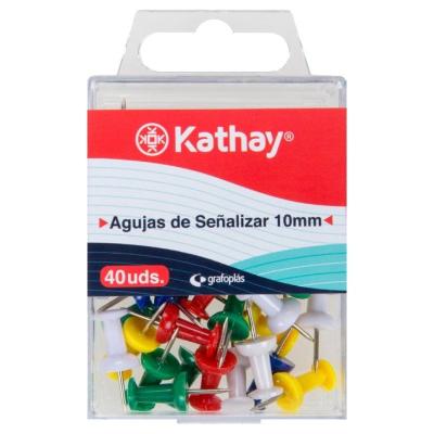 Chinchetas Kathay 86400399/ 40 unidades/ Colores Surtidos