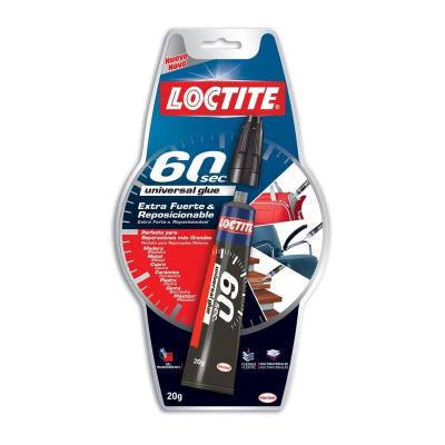 Pegamento en Tubo Loctite/ 60 Segundos/ 20g