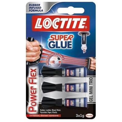 Pegamento en Tubo Loctite Power Flex Mini Trio/ 3 x 1g