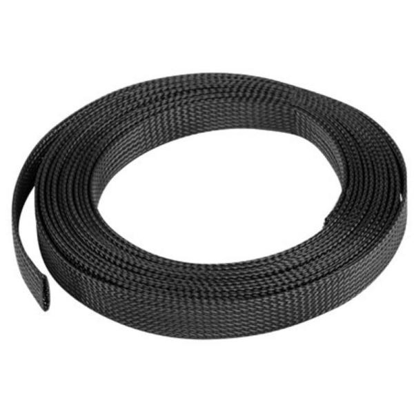 FUNDA PROTECTORA DE POLIESTER LANBERG ORG02-ES-B005-19 PARA GESTIÓN DE CABLES - PARA DIÁMETROS DE 14-30MM - 5M - COLOR NEGRO