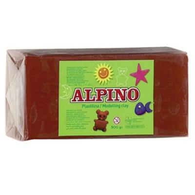 PLASTILINA ALPINO 150GRS MARRON SIN GLUTEN