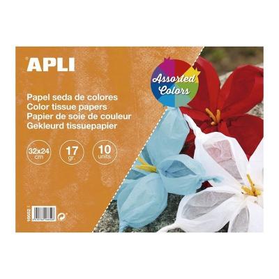 Bloc de Papel Seda Apli 16652 para manualidades/ 10 Hojas/