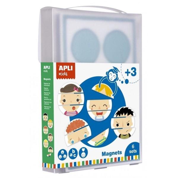 Juego Magnets Emociones XXL Apli Kids 17460/ 18 Fichas + Escenario Imantado