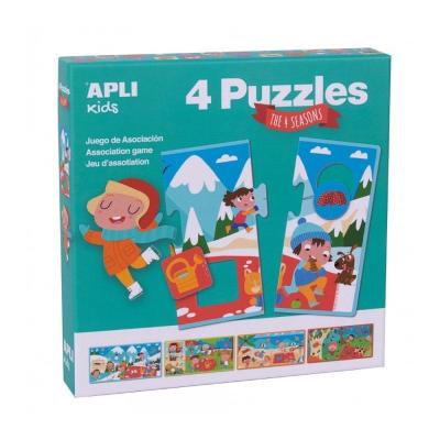 Pack 4 Puzles Las 4 Estaciones Apli Kids 17895