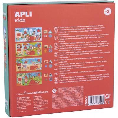 Pack 4 Puzles Las 4 Estaciones Apli Kids 17895