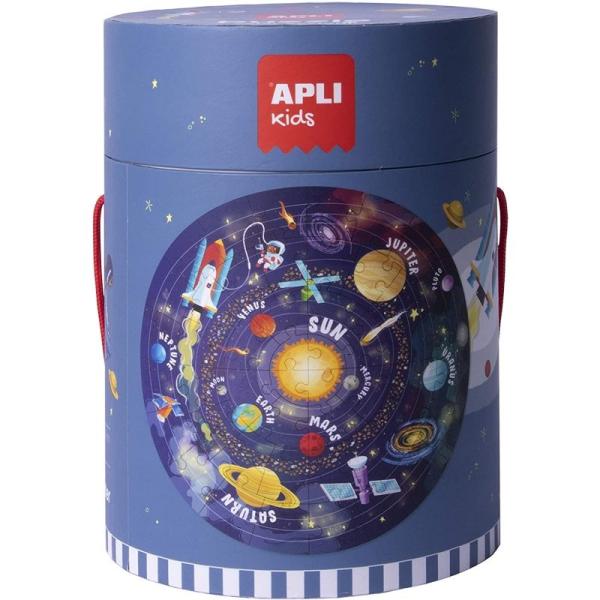 Puzle Circular Sistema Solar Apli Kids 18200/ 48 Piezas