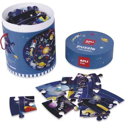 Puzle Circular Sistema Solar Apli Kids 18200/ 48 Piezas