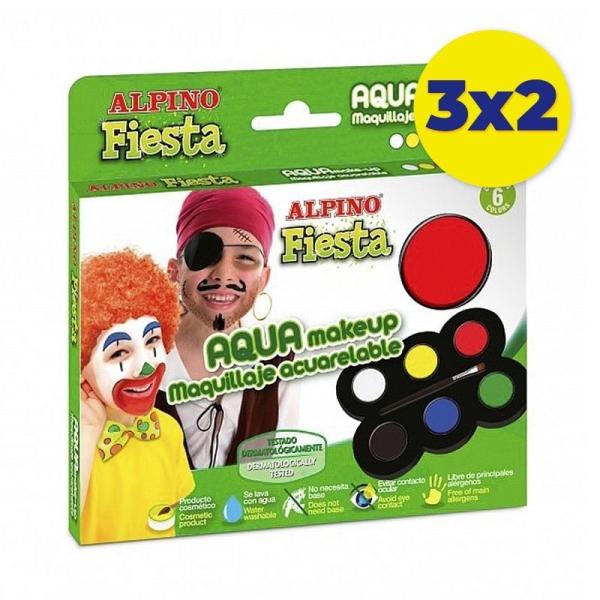 Promocion 3x2 Paleta de Maquillaje Alpino Acuarelable Classic/ 6 Colores