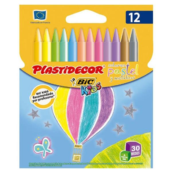 Ceras Plásticas Bic Kids Plastidecor 9339611/ 12 unidades