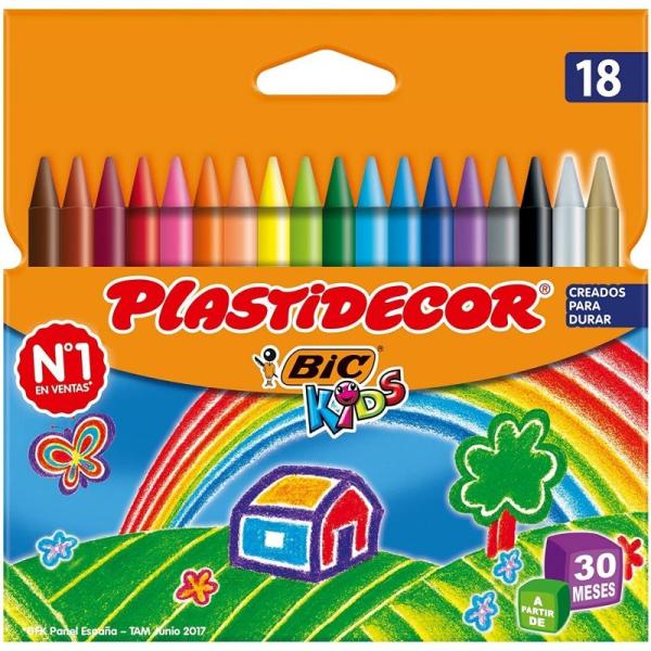 Ceras Plásticas Bic Kids Plastidecor 875771/ 18 unidades