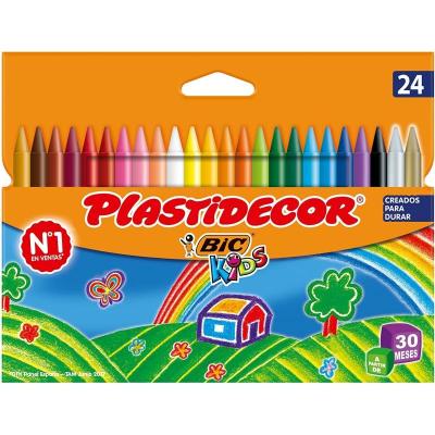 Ceras Plásticas Bic Kids Plastidecor 875772/ 24 unidades