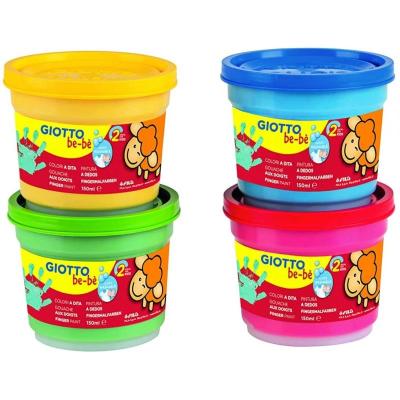 Pack 4 Botes de Pintura a Dedos Giotto Be-Be 467200/ 4 Colores