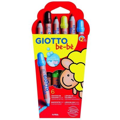 Pack 6 Lápices de Colores con Sacapuntas Giotto Be-Be 469600