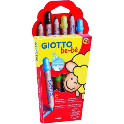 Pack 6 Lápices de Colores con Sacapuntas Giotto Be-Be 469600