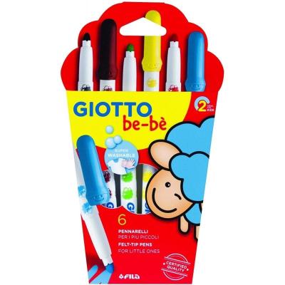 Pack 6 Rotuladores de Colores Giotto Be-Be 469800