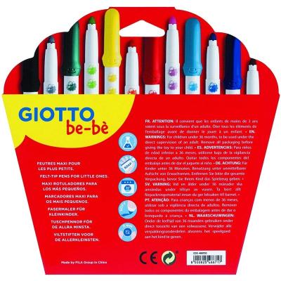 Pack 12 Rotuladores de Colores Giotto Be-Be 469900