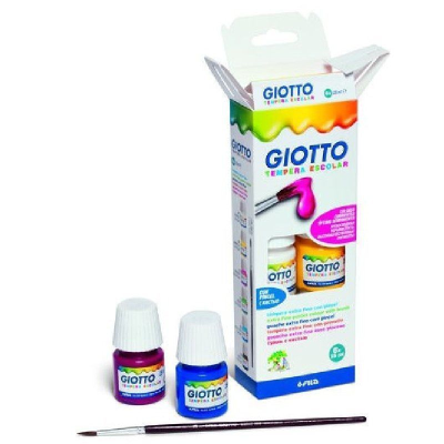 Estuche de Temperas Giotto/ 6 unidades/ Capacidad 25ml