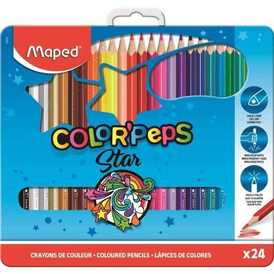 Lápices Maped Color'Peps Star 832016/ 24 unidades/ Colores