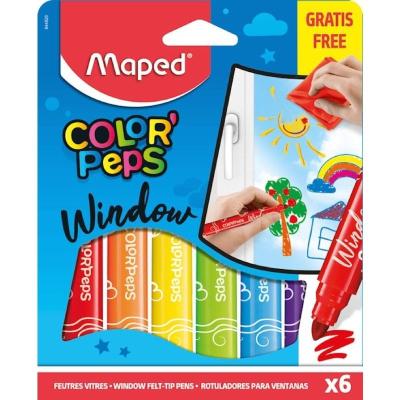 Pack Maped Color'Peps Windows 844820/ Rotuladores para Cristal