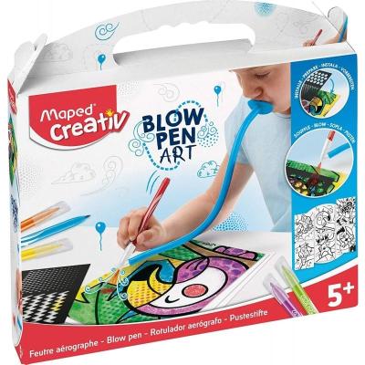 Pack Creativo Maped Blow Pen Art 846715/ 6 Rotuladores Jungle +