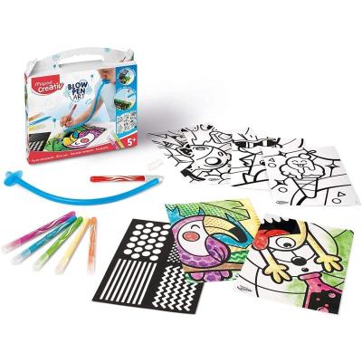 Pack Creativo Maped Blow Pen Art 846715/ 6 Rotuladores Jungle +