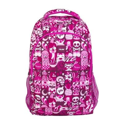 Mochila Milan Hey Girl Rosa/ Capacidad 21L