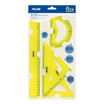 Pack de Reglas Milan Flex Resistant 359801Y/ Amarillo Ácido