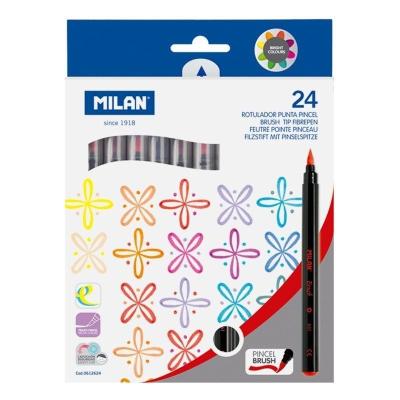 Rotuladores Punta Pincel Milan 612624/ 0.5mm/ 24 unidades/