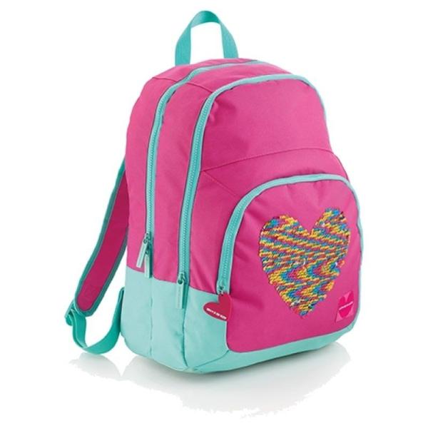 MOCHILA TRIPLE CORAZÓN LENTEJUELAS AGATHA RUIZ DE LA PRADA - MIQUEL RIUS 16610