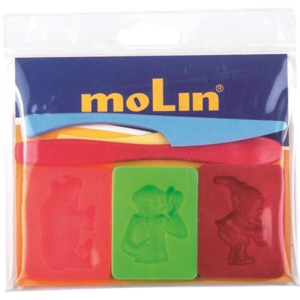 Bolsa con Moldes Molin PTL977-S para Plastilina/ 6 unidades