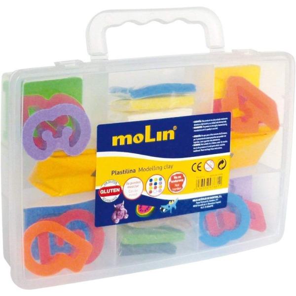 MALETÍN PLASTILINA MOLIN PTL977-G - INCLUYE 24 ACCESORIOS