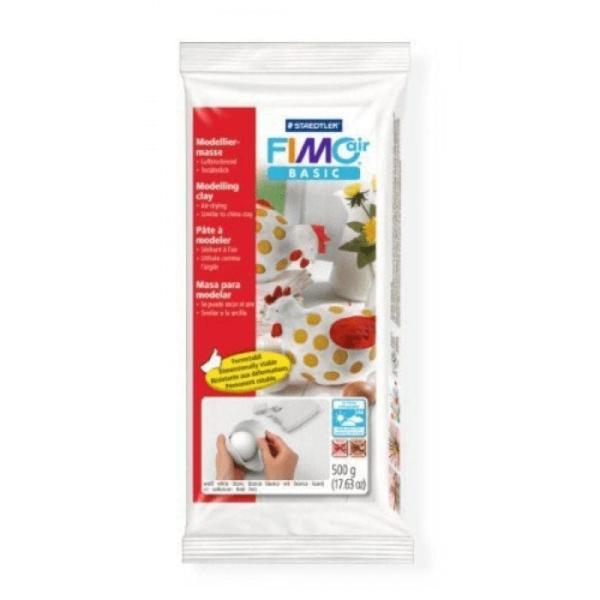 Pasta de Modelar de Secado al aire Staedtler FIMO Air Basic/ 500g/ Blanca