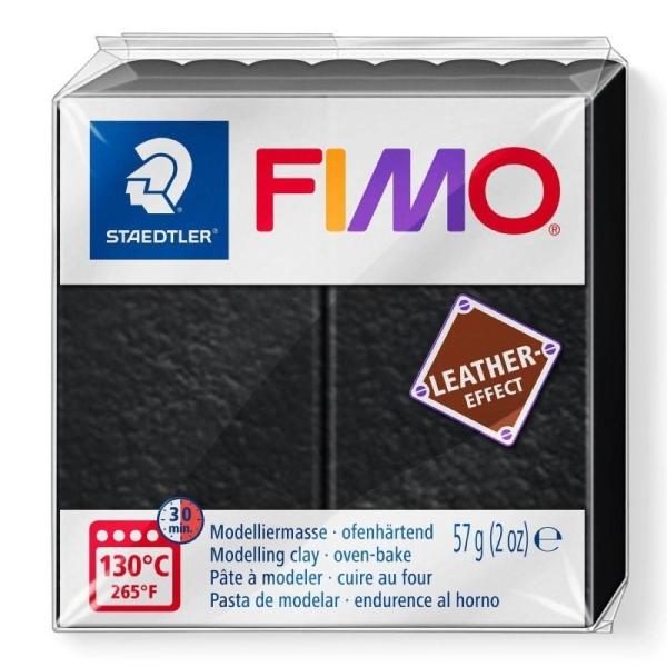 Caja de Pasta de Modelar de endurecimiento al Horno Staedtler FIMO Leather Effect/ 57g/ Negro 6 unidades