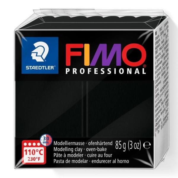 Pasta de Modelar de Secado al Horno Staedtler FIMO Professional/ 85g/ Negro