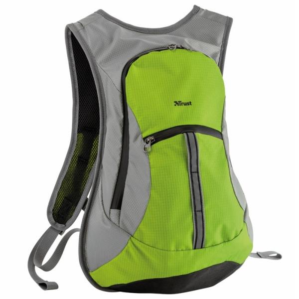 MOCHILA DEPORTIVA TRUST ZANUS - IMPERMEABLE - 2 COMPARTIMENTOS CON CREMALLERAS - CORREAS AJUSTABLES - CINTA PECTORAL - COLOR REF