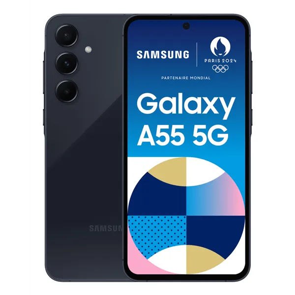 Smartphone Samsung Galaxy A55 8GB/ 256GB/ 6.6'/ 5G/ Negro Eclipse