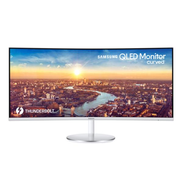 Monitor Profesional Ultrapanorámico Curvo Samsung C34J791WT 34'/ UWQHD/ Multimedia/ Plata