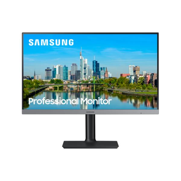 Monitor Profesional Samsung LF24T650FYR 24'/ Full HD/ Multimedia/ Azul Oscuro Gris