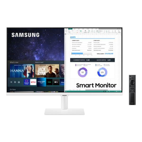 Monitor Inteligente Samsung M5 LS27AM501NU 27'/ Full HD/ Smart TV/ Multimedia/ Blanco