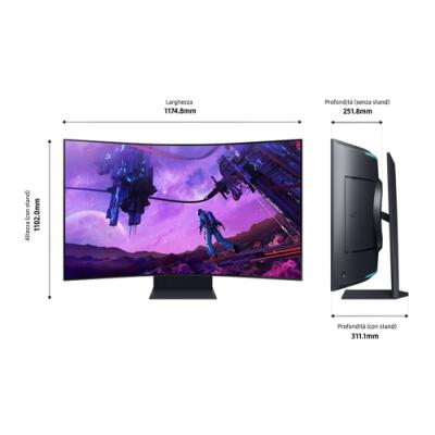 Smart Monitor Gaming Curvo Samsung Odyssey Ark S55BG970NU 55'/