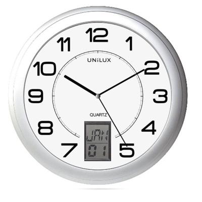 Reloj de Pared Unilux Instinct/ Gris