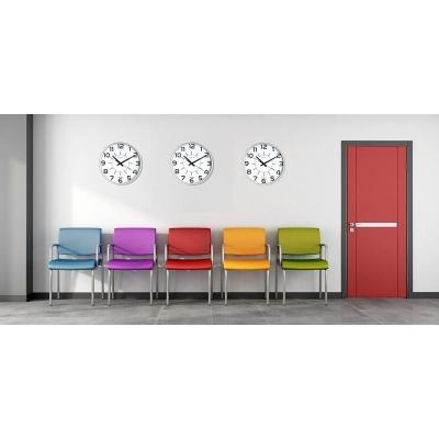 Reloj de Pared Unilux Maxi POP/ Gris Metalizado