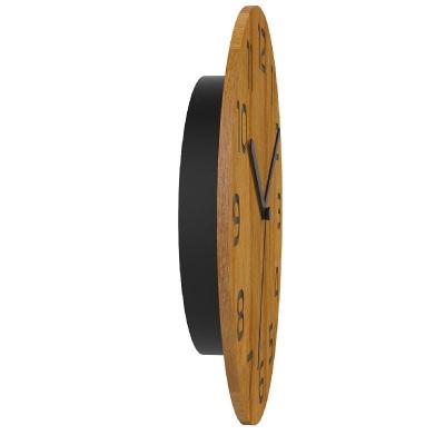 Reloj de Pared Unilux Palma Bamboo/ Negro y Madera