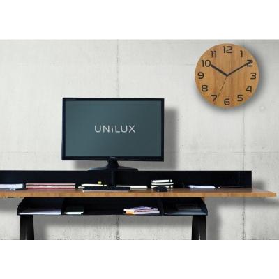 Reloj de Pared Unilux Palma Bamboo/ Negro y Madera