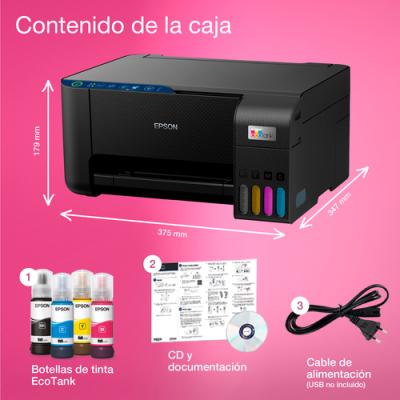 Multifunción Recargable Color Epson Ecotank ET-2811 WiFi/ Negra