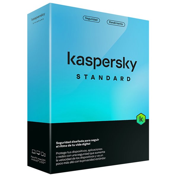 Kaspersky Standard Antivirus 2024 | 10 Dispositivos | 1 año